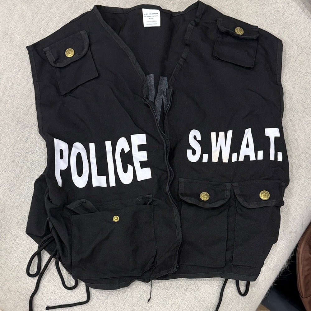 Black Police S.W.A.T. Vest